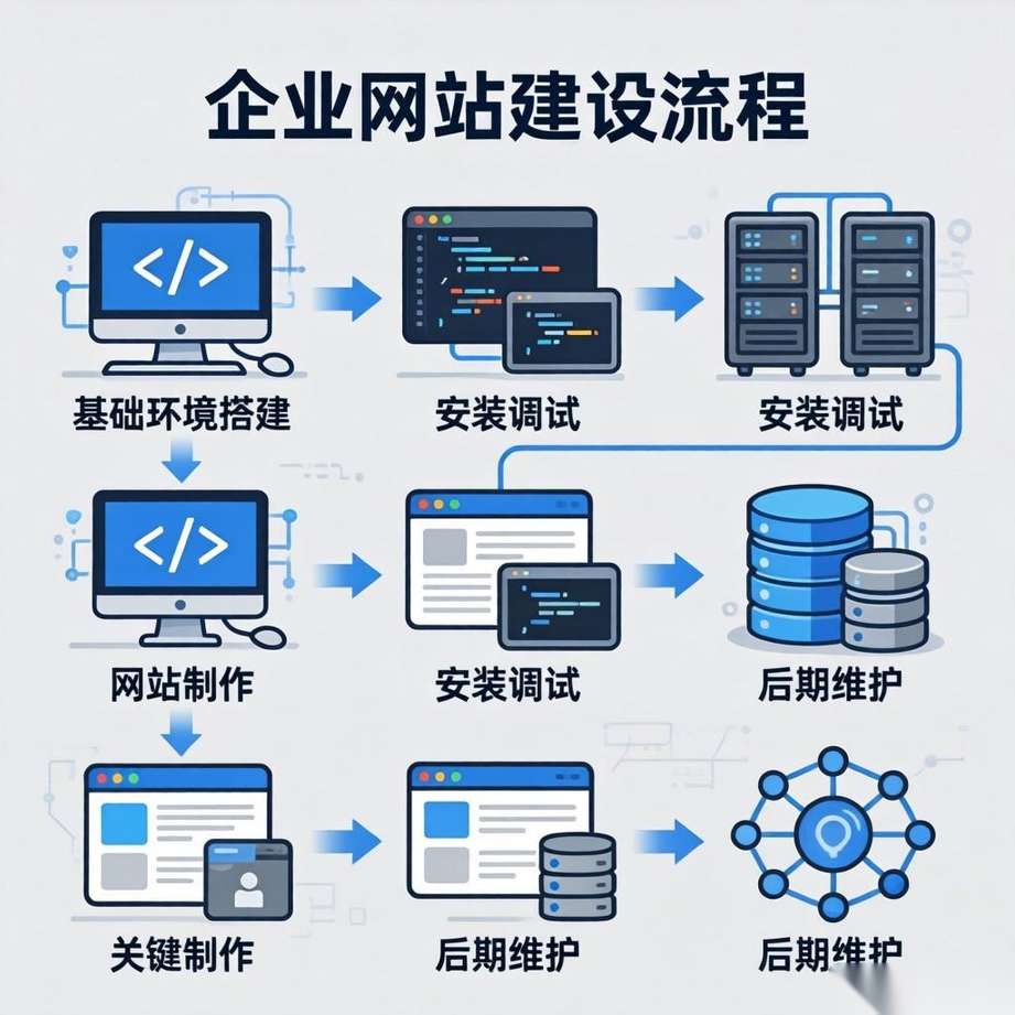 企业网站建设流程全攻略：从安装调试到使用维护 - SEO优化技巧与策略