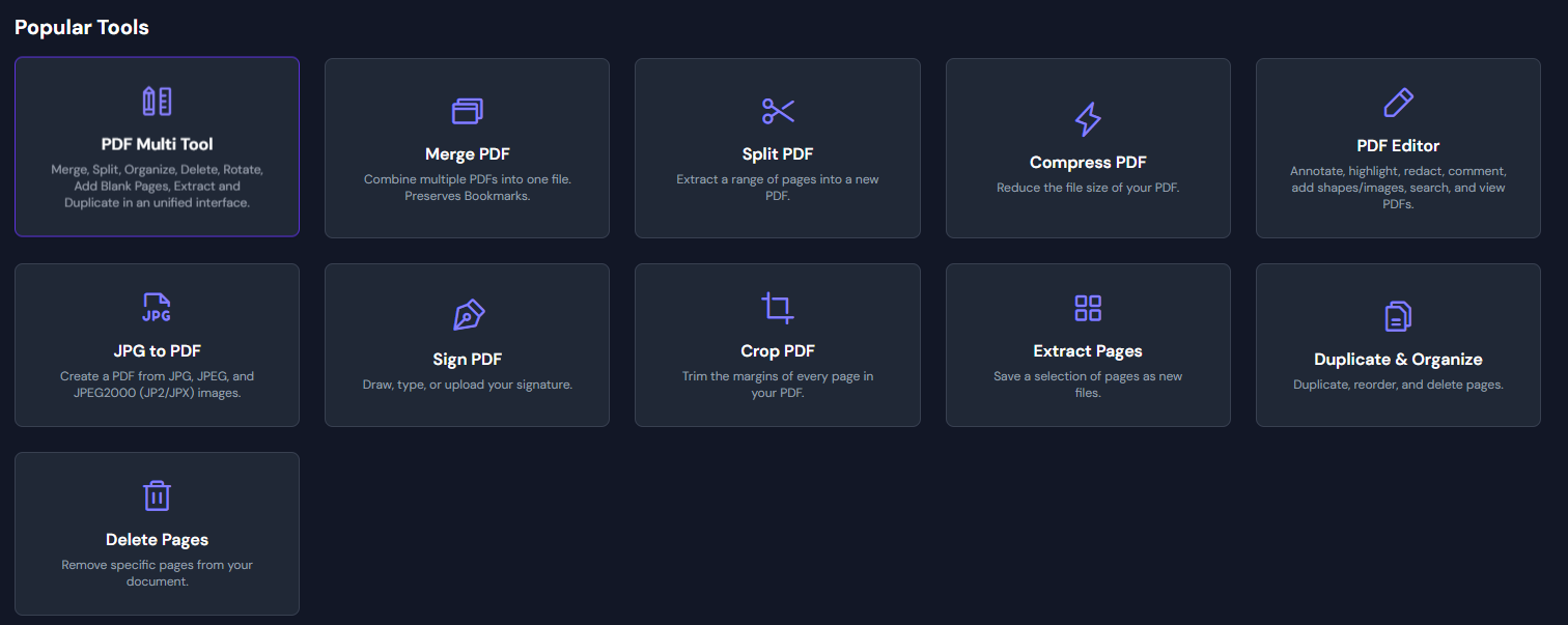 开源免费PDF工具箱|告别付费套路实用指南(图2) 开源免费PDF工具箱|告别付费套路实用指南(图2)