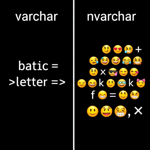 nvarchar与varchar区别解析|数据库设计核心技巧(图2) nvarchar与varchar区别解析|数据库设计核心技巧(图2)