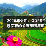 2026年必知:GDPR合规实施的关键策略与用户权益保护(图1) 2026年必知:GDPR合规实施的关键策略与用户权益保护(图1)