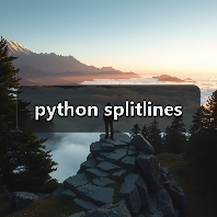 python splitlines(图2) python splitlines(图2)