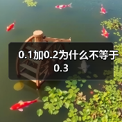 0.1加0.2为什么不等于0.3(图3) 0.1加0.2为什么不等于0.3(图3)