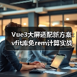 Vue3大屏适配新方案:vfit库免rem计算实战(图3) Vue3大屏适配新方案:vfit库免rem计算实战(图3)