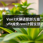 Vue3大屏适配新方案:vfit库免rem计算实战(图2) Vue3大屏适配新方案:vfit库免rem计算实战(图2)