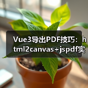 Vue3导出PDF技巧:html2canvas+jspdf实现(图4) Vue3导出PDF技巧:html2canvas+jspdf实现(图4)