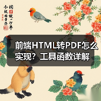前端HTML转PDF怎么实现？工具函数详解 - 推荐阅读文章