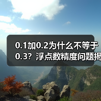 0.1加0.2为什么不等于0.3？浮点数精度问题揭秘