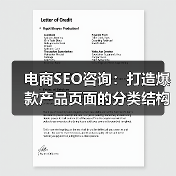 电商SEO咨询:打造爆款产品页面的分类结构揭秘(图3) 电商SEO咨询:打造爆款产品页面的分类结构揭秘(图3)