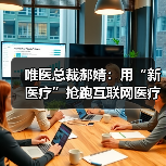 唯医总裁郝婧:用“新医疗”抢跑互联网医疗骨科赛道(图4) 唯医总裁郝婧:用“新医疗”抢跑互联网医疗骨科赛道(图4)