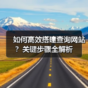 如何高效搭建查询网站？关键步骤全解析 - 推荐阅读文章