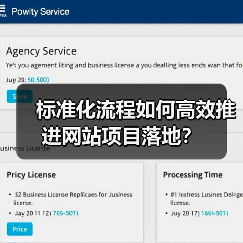 标准化流程如何高效推进网站项目落地?(图1) 标准化流程如何高效推进网站项目落地?(图1)