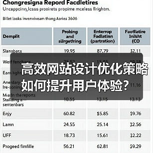 高效网站设计优化策略如何提升用户体验?(图4) 高效网站设计优化策略如何提升用户体验?(图4)