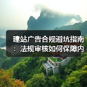 建站广告合规避坑指南：法规审核如何保障内容安全？（图1）