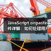 JavaScript onpaste事件详解:如何处理用户粘贴内容?(图4) JavaScript onpaste事件详解:如何处理用户粘贴内容?(图4)
