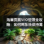 海量页面SEO管理全攻略:如何用系统保持高效排名?(图2) 海量页面SEO管理全攻略:如何用系统保持高效排名?(图2)