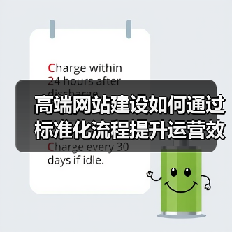 高端网站建设如何通过标准化流程提升运营效率？（图4）