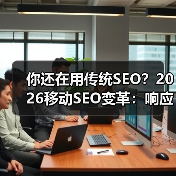 你还在用传统SEO?2026移动SEO变革:响应式设计、性能优化和用户体验是关键(图1) 你还在用传统SEO?2026移动SEO变革:响应式设计、性能优化和用户体验是关键(图1)