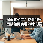深夜买药难?成都40+智慧药房实现24小时配送(图3) 深夜买药难?成都40+智慧药房实现24小时配送(图3)