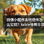 微信小程序表格组件怎么实现？table使用全攻略 - 推荐阅读文章