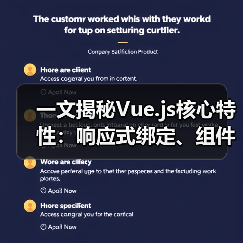 一文揭秘Vue.js核心特性：响应式绑定、组件开发与高效技巧（图2）