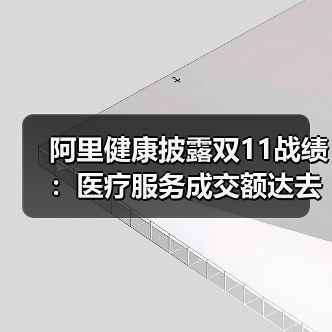 阿里健康披露双11战绩:医疗服务成交额达去年同期3.3倍(图3) 阿里健康披露双11战绩:医疗服务成交额达去年同期3.3倍(图3)