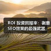 ROI 投资回报率：衡量SEO效果的最强武器，助你实现最大化 - 推荐阅读文章