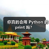 你真的会用 Python 的 print 吗?(图1) 你真的会用 Python 的 print 吗?(图1)
